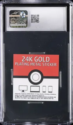 2023 POKEMON 24K GOLD PLATING CANDY STICKER CUBONE CGC 10 GEM MINT - Image 2
