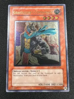 Yu-Gi-Oh! Gravekeeper's Commandant (NM) Ultimate Rare FOTB-EN015 Unlimited - Image 1