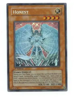 Yugioh! Honest LODT-EN001 ENGLISH Ghost Rare 1st Edition First www_moxbeta_com - Image 1