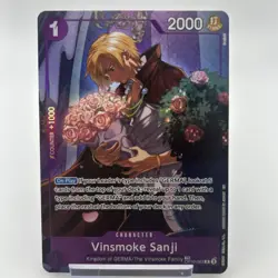 One Piece Vinsmoke Sanji (OP10-063) Treasure Rare English Card TR Mint - Image 2