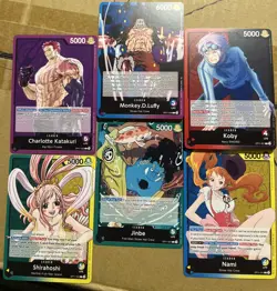 One Piece Card Lot Of 6 Leader. - Image 1