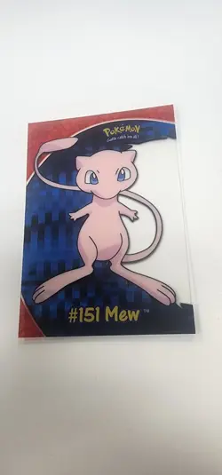 2000 TOPPS POKEMON TV ANIMATION CLEAR CARDS MEW #PC 7 - Image 1