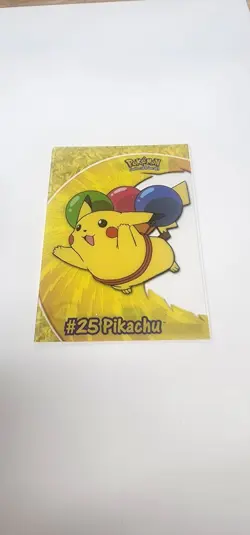 2000 Topps Pokemon TV #PC1 Pikachu Clear Card Animation Series 2 - Image 1