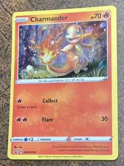 Charmander SWSH092 Black Star Promo Holo Pokemon Card - Image 1
