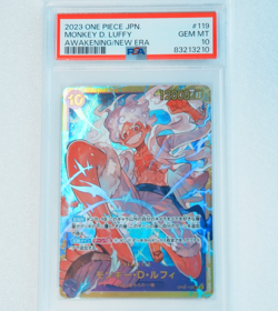 Monkey D Luffy PSA10 SEC OP05-119 ONEPIECE CARD GAME - Image 1
