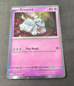 Pokemon Greavard Cosmos Holo Black Star Promo Card 100/197 NM - Image 1