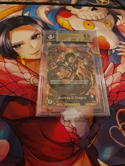 Monkey D. Dragon OP07-001 Leader ALT ART One Piece Cards ENGLISH 2024 BGS 9.5 - Image 1