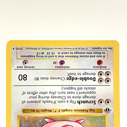 Chansey 3/102 Shadowless Holo 1st Edition Base Set Pokemon Card 1999 HP - Image 3