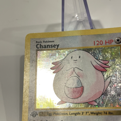 Chansey 3/102 Shadowless Holo 1st Edition Base Set Pokemon Card 1999 HP - Image 4