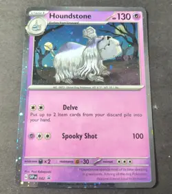 Pokemon Houndstone Cosmos Holo Black Star Promo Card SVPEN 042 LP - Image 1