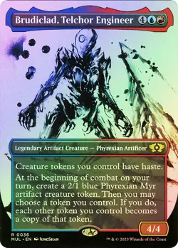 MTG FOIL Brudiclad, Telchor Engineer Showcase - Multiverse Legends #036 - Image 1