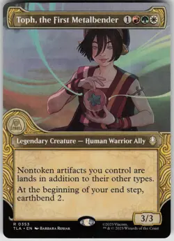 MTG Toph, the First Metalbender (Showcase) Normal NM Avatar: The Last Airbender - Image 1