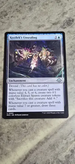 Kozilek's Unsealing Modern Horizons 3 Regular Enchantment Uncommon MTG NM - Image 1