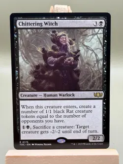 CHITTERING WITCH #175 MTG Magic TARKIR: DRAGONSTORM COMMANDER - Image 1