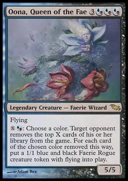 MTG Magic - Oona, Queen of the Fae - Shadowmoor - Rare - NM - Image 1