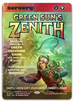 Green Sun's Zenith (Showcase) #127 (Foil) (NM) Special Guests SPG Magic MTG - Image 1