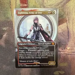 Lightning, Army of One Borderless M FINAL FANTASY #320 NM Normal - Image 1