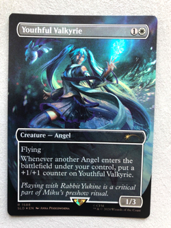 Mtg Carte Magic Secret Lair Hatsune Miku Youthful Valkyrie FOIL English NM - Image 1