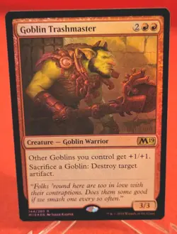 Mtg GOBLIN TRASHMASTER PRERELEASE FOIL NM 144/280 - Image 1