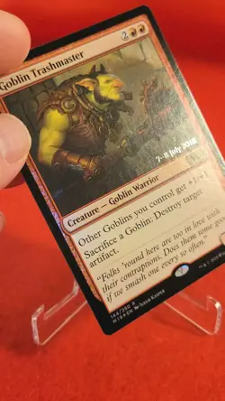 Mtg GOBLIN TRASHMASTER PRERELEASE FOIL NM 144/280 - Image 3