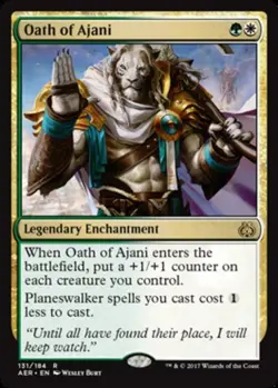 Near Mint x 1 Oath of Ajani - Foil Aether Revolt - Image 1