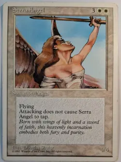 ***Unlimited Serra Angel*** MTG Unlimited ~ VF Magic The Gathering - Image 1