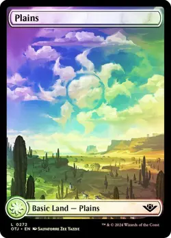 Plains (0272) Outlaws of Thunder Junction MTG Magic The Gathering FOIL - Image 1
