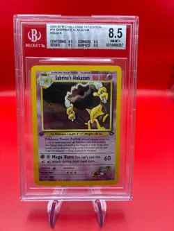 Pokemon SABRINA’S ALAKAZAM BGS 8.5 * 1ST EDITION * Gym Challenge 16/132 *ENG - Image 1