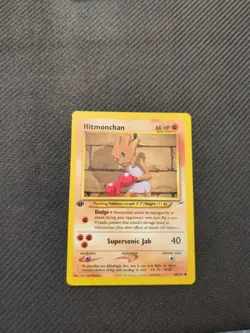 Hitmonchan 69/105 1st Edition Neo Destiny Pokemon NM - Image 1