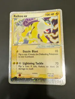 Pokemon Card Raikou Ex 92/95 EX Magma vs Team Aqua ENG Rare Holo Good - Image 1