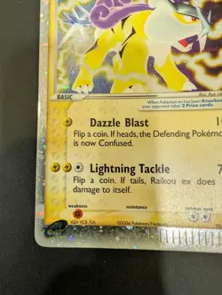 Pokemon Card Raikou Ex 92/95 EX Magma vs Team Aqua ENG Rare Holo Good - Image 2