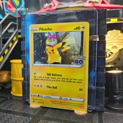 Pikachu Promo Pokemon Go Cosmos Holo Pokemon TCG SWSH234 Black Star - Image 2