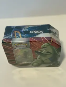 Pokemon TCG V Strikers Tin SEALED Tyranitar 820650809552 - Image 2
