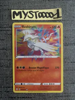 Carte Pokemon Reshiram 017/072 Amazing Epee Et Bouclier Francais - Image 1
