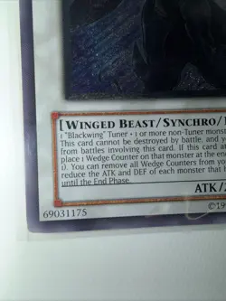 Yugioh! HP Blackwing Armor Master - CRMS-EN041 - Ultimate Rare - Unlimited Editi - Image 5