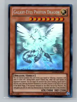 Yu-Gi-Oh! Galaxy-Eyes Photon Dragon Ghost Rare #PHSW-EN011 11212 - Image 1