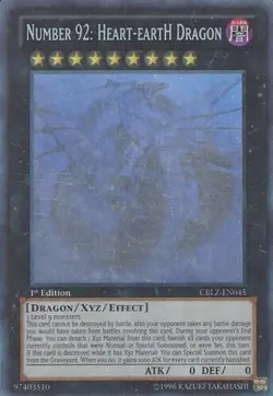 Number 92: Heart-eartH Dragon - CBLZ-EN045 - Ghost Rare - Unlimited Edition Mode - Image 1