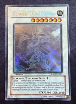 Power Tool Dragon (Ghost Rare) RGBT-EN042 Raging Battle 1st Edition LP. - Image 3
