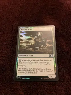 Venom Sliver Core Set 2015 (M15) Foil Nm Magic The Gathering MTG Card Wotc - Image 1