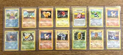 Pokemon 1999 Base Set Shadowless Lot - Vintage WOTC Cards - Rare & Commons LP/MP - Image 1
