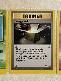 👀MISCUT👀 5 Pokemon Card Lot Neo Discovery miscut error NM/LP Unown!Black Dot👀 - Image 3