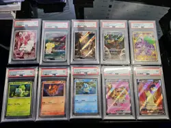 11 PSA Graded Pokemon Card Slab Lot + 1 BCCG 10 Bulbasaur Charmander Squirtle - Image 1