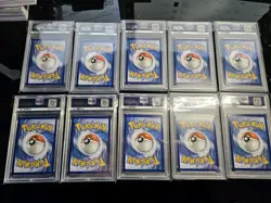 11 PSA Graded Pokemon Card Slab Lot + 1 BCCG 10 Bulbasaur Charmander Squirtle - Image 2