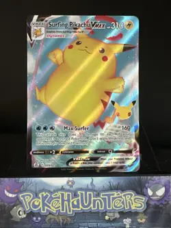Pokemon Card Surfing Pikachu VMAX 009/025 Celebrations Ultra Rare Near Mint - Image 1