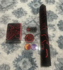 Pokemon Destined Rivals Team Rocket Moltres UPC Deck Box Coin Play Mat No Cards - Image 1