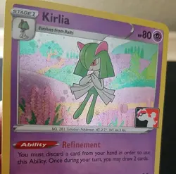 KIRLIA 068/195, HOLO, STAMPED, PRIZE PACK SERIES 3, POKEMON CARD (NM) - Image 3