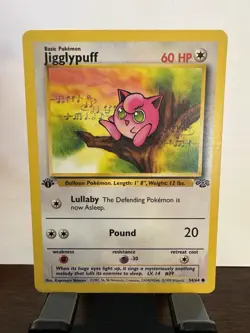 Pokemon TCG Jigglypuff 1st Edition Jungle Card 54/64 Common Lightly Played - Image 1