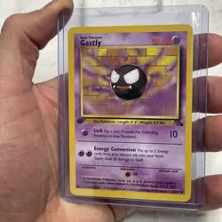Gastly 33/62 Uncommon 1st Edition Fossil Pokemon Card NM/MT Pokemon Nintendo Vtg - Image 2
