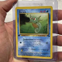 Horsea 49/62 1st Edition Fossil Common Pokemon TCG Card Nintendo NM/MT Vintage - Image 2