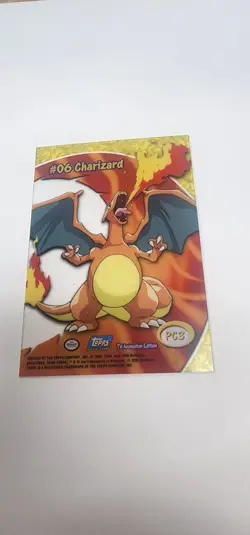 2000 TOPPS POKEMON TV ANIMATION CLEAR CARDS #PC3 CHARIZARD - Image 2